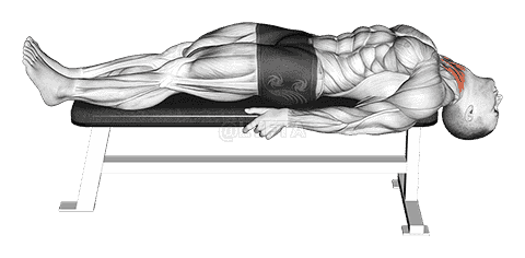 Lying Neck Extension Stretch demonstration