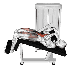 Lever Decline Sit-up demonstration