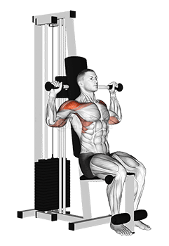 Lever Cable Shoulder Press demonstration