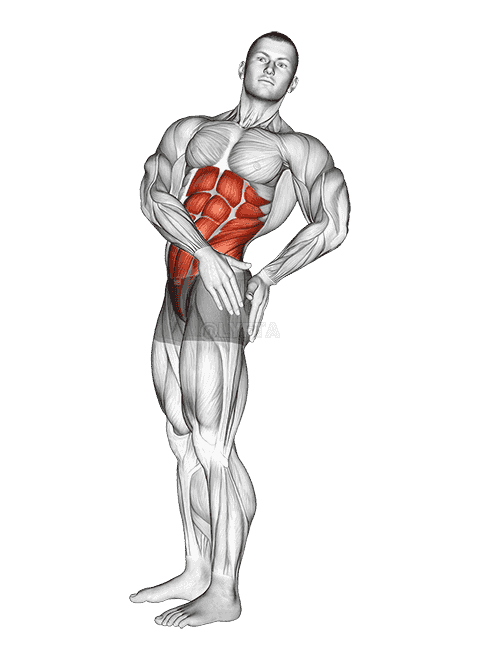 Standing Abs Rotation Stretch demonstration