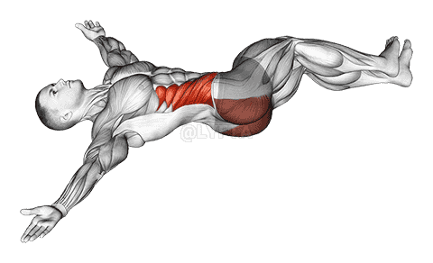 Lying Knee Roll Over Stretch demonstration