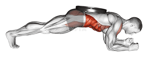 Weighted Front Plank demonstration