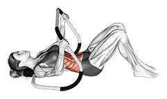Ab Roller Crunch demonstration