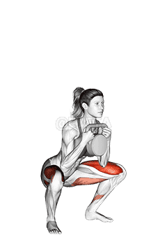 Kettlebell Goblet Squat demonstration