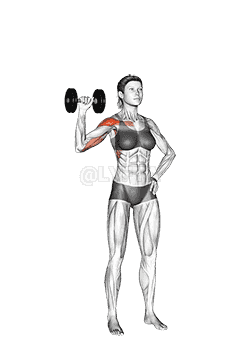 Dumbbell One Arm Shoulder Press demonstration