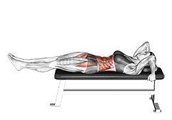 Lying leg hip raise demonstration