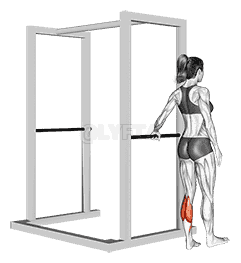 One Leg Floor Calf Raise demonstration