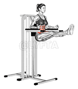 Twisted Leg Raise demonstration