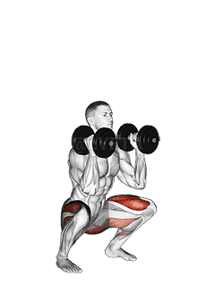 Dumbbell Front Squat demonstration