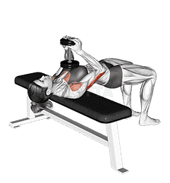 Dumbbell Close grip Press demonstration