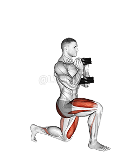 Dumbbell Lunge demonstration