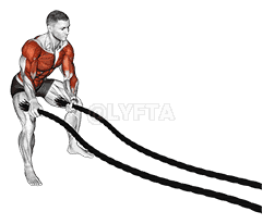Battling Ropes Side to Side Arms demonstration