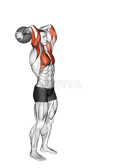 Medicine Ball Standing Overhead Throw demonstration