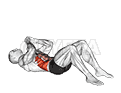 Elbow to Knee Sit-up demonstration