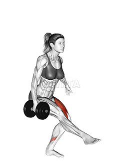 Dumbbell Single Leg Squat demonstration