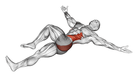 Lying T-Spine Mobility Stretching demonstration