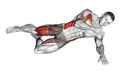 Side Bridge with Arm Leg Swing demonstration
