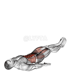 Alternate Lying Floor Leg Raise demonstration