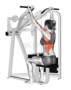 Reverse Grip Machine Lat Pulldown demonstration