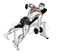 Dumbbell Incline Alternate Reverse Fly demonstration