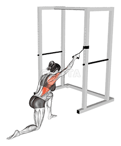 Band Kneeling One Arm Pulldown demonstration