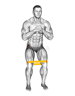 Resistance Band Standing Hip Abduction demonstration