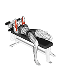 Dumbbell Lying Alternate Extension demonstration