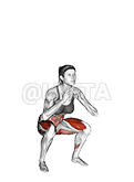 High Knee Squat demonstration