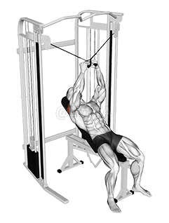 Cable Incline Cross Rear Fly demonstration