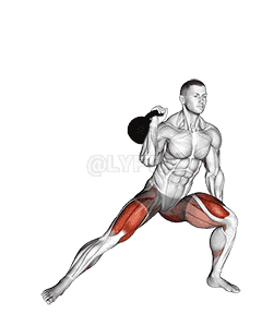 Kettlebell Lateral Lunge demonstration