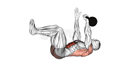 Kettlebell Dead Bug demonstration