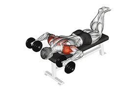 Dumbbell Face Down Lying Shoulder Press demonstration