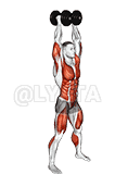 Dumbbell Devils Press demonstration