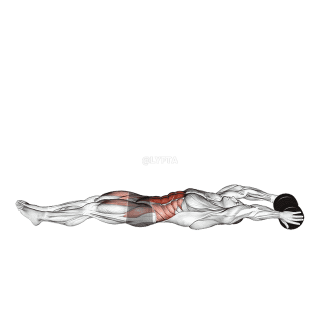 Dumbbell V-up demonstration