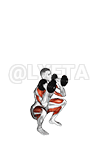 Dumbbell Power Clean and Jerk demonstration