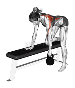 Kettlebell Rear Delt Row demonstration
