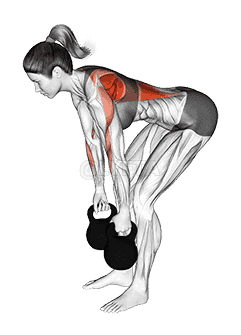 Kettlebell Bent-Over Row demonstration
