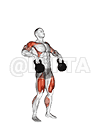 Kettlebell Clean and Jerk demonstration