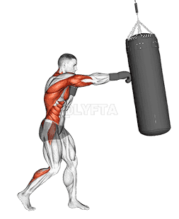 Boxing Right Cross demonstration