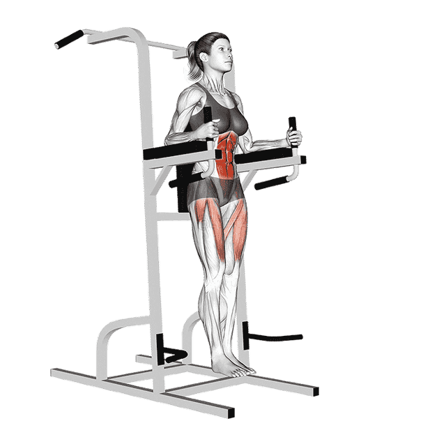 Captains Chair Straight Leg Raise demonstration