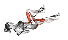 Bar Band Lying Alternate Leg Press demonstration